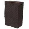 Image de Compactor, Panier à Linge rectangulaire avec Couvercle Stan, Marron, Polypropylene, Dimensions: 25 x 38 x H.60 cm, RAN6896