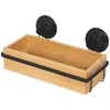 Image de COMPACTOR Petite étagère à ventouse - Bambou naturel et métal