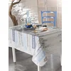 Image de CALITEX PROMENADE DES DUNES, Nappe Toile Cirée Rectangulaire, PVC, Gris, 140x200 cm