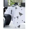 Image de CALITEX Toile cirée Cat, Gris, 140 x 250 cm