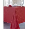Image de CALITEX Dove Nappe Damassée Polyester Rouge, 150 x 350 cm