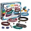 Image de Kit creatif bijoux - SENTOSPHERE - Just for Boys - Fabrication de bijoux pour garçons - Améliorer sa dextérité - Dès 8 ans