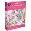 Image de Sentosphère   Sticker à diamanter   Coffret créatif pour enfants - Dès 8 ans   Création de stickers brillants avec strass colorés   Kit complet avec crayon, cire, plateau, et vernis   32540