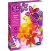 Image de Peinture Vitrail - SENTOSPHERE - Art & Créations - Crystal Flor - 8 fleurs à créer en verre effilé - Dès 8 ans