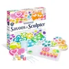 Image de Sentosphère   Savons à sculpter   Kit DIY pour modeler vos savons opaques ou cristallins   Activité ludique et créative   De 10 à 99 ans - Colorants et parfum - Fabriqué en France - 2260