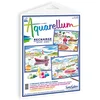 Image de SentoSphère - RECHARGE AQUARELLUM - PORTS DE PECHE - Recharge Cartes Aquarellum - Kit peinture - Peinture Aquarellable Magique - A partir de 8 ans - fabriqué en France