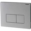 Image de Wirquin 55720351 Plaque de déclenchement WC Design grise en aluminium brossé, double chasse