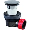 Image de Wirquin 30721241 30721241-Siphon Et Bonde Ã  Clapet Quick-Clac Nano 6.7 Standard, Noir