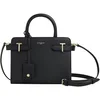Image de Le Tanneur, petit sac à main, Emilie, sac bandoulière, en cuir, femme, porté main, épaule, croisé, bandoulière amovible et ajustable, 2 compartiments, poche zippée