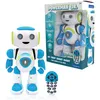 Image de Lexibook ROB20EN Powerman Jr. Smart Interactive Reads in The Mind-Toy pour Enfants Danse, Joue de la Musique, questionnaire Animal, télécommande garçon Robot-Vert/Bleu (Version Anglaise)