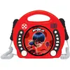 Image de Lexibook, Miraculous Ladybug Chat Noir, Lecteur CD, Fonction de Programmation, Prise écouteurs, pour Enfant,Secteur ou Piles, Rouge/Noir, RCDK100MI