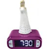 Image de LEXIBOOK - Réveil veilleuse Elsa La Reine des Neiges - Sons et mélodies écran LCD rétro-éclairé et lumineux - Blanc Violet