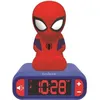 Image de LEXIBOOK - Réveil veilleuse Spiderman - Sons et mélodies écran LCD rétro-éclairé et lumineux - Bleu Rouge