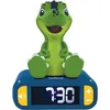 Image de LEXIBOOK - Réveil veilleuse Dino - Sons et mélodies écran LCD rétro-éclairé et lumineux - Vert