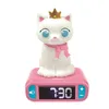 Image de LEXIBOOK - Réveil veilleuse Chat - Sons et mélodies écran LCD rétro-éclairé et lumineux - Blanc Rose