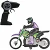 Image de Moto Crosslander® LEXIBOOK - Radiocommande 2.4 Ghz - Cascade extrême avec effets lumineux