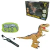Image de Lexibook - RC Tyrannosaure Control, Dinosaure réaliste, Mouvements articulés, Rugissements, Crachat de fumée, Effets Lumineux, Rechargeable, télécommandes fossile et Poignet incluses, DINO02