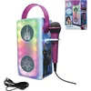 Image de Lexibook, La Reine des Neiges, Enceinte Bluetooth® sans Fil Lumineuse avec Micro, Effets Lumineux Multicolores, Port de Carte SD/TF, Batterie Rechargeable, Bleu/Violet, BTP185FZZ