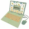 Image de Lexibook - JC598DINOi1 - Dinosaure, Ordinateur Éducatif Bilingue Français et Anglais, Jouet pour Enfants avec 124 Activités de Langue, Écriture, Mathématiques, Logique, Musique et Jeux, Bleu
