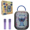 Image de Karaoké Bluetooth Stitch - LEXIBOOK - 2 Microphones sans FiL - Batterie Rechargeable Intégrée - Bluetooth - Design Portable