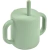 Image de BÉABA, Tasse Paille d'Apprentissage Bébé, Fonction Biberon/Tasse, 100% Silicone de Haute Qualité, Larges poignées, Facilite la prise en main et la motricité, Ergonomique, 170mL, Vert Sauge