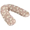 Image de BÉABA, Big Flopsy, Coussin d'allaitement/Grossesse, Oreiller Maternité, Multifonctions, Convient pour Dormir/Allaiter, Soutien, Détente et Confort Optimal, Fleur de Coton, Oekotex, Savannah Bloom