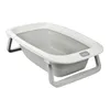Image de BÉABA - Baignoire Pliable bébé - Ultra Compacte - Pieds antidérapants - Bouchon de vidange - Eazy Pop CaméléO - 29L - Gris