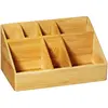 Image de Opportunity 42FJ13000101 Organiser Maquillage 7 compartiment de Salle de Bain Bambou