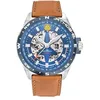 Image de Patrouille de France Montre Aviateur Athos 8 - Automatique Squelette - Cuir Marron