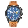Image de Patrouille de France Montre Athos 4 - Chronographe - Cuir Perforé Marron