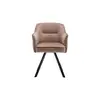 Image de Chaise en tissu DALI W coloris marron
