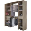Image de demeyere Miami Armoire en Bois et chêne Brut 191,8 x 204,5 x 50 cm