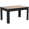 Image de Demeyere - Table à Manger Haute Style Industriel en Bois - Capacité de 4 à 6 Personnes - Collection Wayne