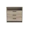 Image de Commode 1 niche 3 tiroirs WATSON coloris chêne kronberg/waterford