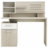 Image de Bureau 123cm MALICIA coloris blanc/chêne