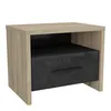 Image de DEMEYERE Table de chevet 1 tiroir - Décor Chêne Kronberg - L 496 x P 363 x H 401 cm - COLORADO