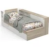 Image de Lit enfant LIFE 1 personne - 90x190/200 - Rangements - Décor Chêne et blanc - DEMEYERE - Fabriqué en France