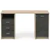 Image de Bureau 132 cm MAO coloris Chêne royal/noir