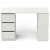 Image de Bureau 3 tiroirs KYLIAN coloris blanc