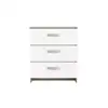Image de Commode 3 tiroirs NANO coloris blanc/ chêne shannon
