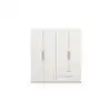 Image de Armoire 4 portes 2 tiroirs GLORY coloris blanc