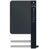 Image de Atlantic, Sèche-serviettes soufflant noir 2 barres 1800W (800W+1000W) TELIA, un format mini pour un maximum de fonctionnalités, Boitier de commande à hauteur et touches tactiles