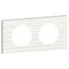 Image de Plaque de finition 2 postes Legrand Céliane 0 690 12 coloris corian® cannelé l.171 x P.9,1 x H.83 mm