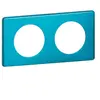 Image de Plaque de finition 2 postes Legrand Céliane 0 988 76 coloris métal blue snake l.161 x P.8,5 x H.82 mm