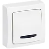Image de Legrand - Interrupteur ou va-et-vient lumineux (voyant fourni) Appareillage Saillie - Blanc