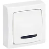 Image de Legrand - Interrupteur ou va-et-vient témoin (voyant fourni) Appareillage Saillie - Blanc