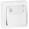 Image de Bouton poussoir LEGRAND avec porte-étiquettes en saillie blanc
