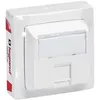 Image de Prise internet RJ45 - LEGRAND - ASL - Blanc - Mécanisme inclus - Fixation murale