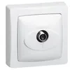 Image de Prise télévision SAT type ''F'' ASL blanc Legrand en saillie.