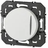 Image de Legrand 600016 Poussoir simple avec voyant lumineux dooxie, 6A, 250V~, finition blanc